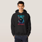 Cool Cat With Controller Waiting Player 2 Gaming Hoodie (Vorne ganz)