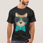Cool Cat With Glasses T-Shirt (Vorderseite)