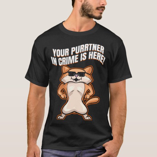 Cool Cat With Sun Glasses On Purrsday T-Shirt (Vorderseite)