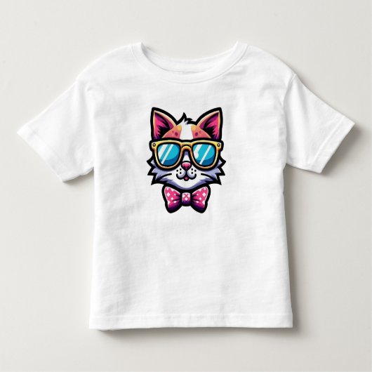 Cool Cat with Sunglasses – Toddler kids T-Shirt (Vorderseite)