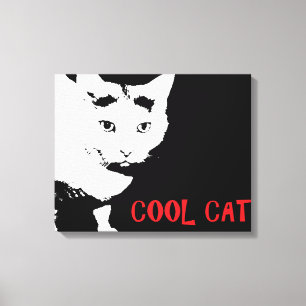 COOL CAT WRAPPED LEINWANDDRUCK