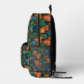 Cool Cats Colorful Cartoon Cat Bedruckter Rucksack (Rechts)