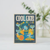 Cool Cats Jazz Postkarte (Stehend Vorderseite)