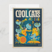 Cool Cats Jazz Postkarte (Vorne/Hinten)