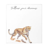 Cool Cheetah Notizblock (Vorderseite)