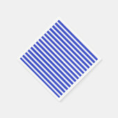 Cool Chic Blue Geometric Stripes Serviette (Ecke)