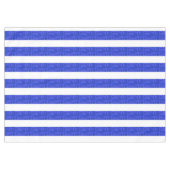 Cool Chic Blue Geometric Stripes Tablecloth Tischdecke (Vorderseite (Horizontal))