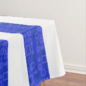 Cool Chic Blue Geometric Stripes Tablecloth Tischdecke (Beispiel)
