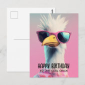Cool Chic: Der sanfte Adler mit Stil Postkarte (Vorne/Hinten)