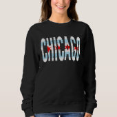 Cool Chicago Tees Illinois Flag Vintage (Vorderseite)