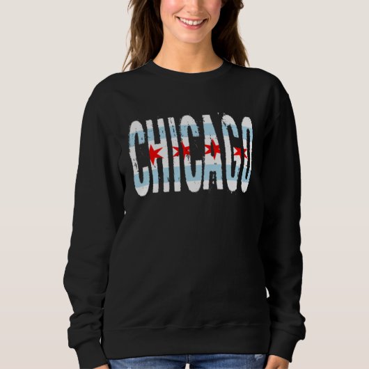 Cool Chicago Tees Illinois Flag Vintage (Vorderseite)