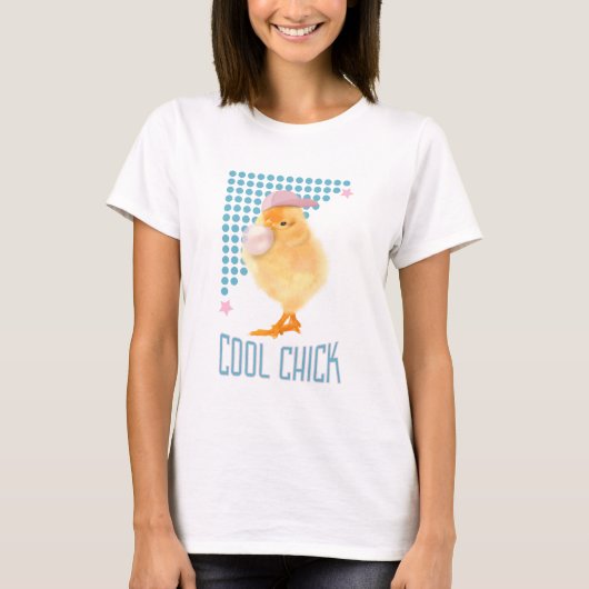 Cool Chick Retro Vibes T-Shirt (Vorderseite)