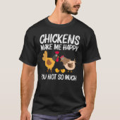 Cool Chicken For Men Women Rooster Hen Chicks Poul T-Shirt (Vorderseite)