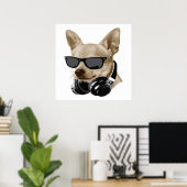 Cool Chihuahua | Chihuahua mit Brillen Poster (Heimbüro)