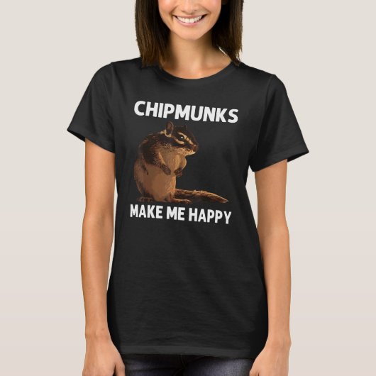 Cool Chipmunk For Men Women Squirrel Whisperer Ro T-Shirt (Vorderseite)
