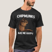 Cool Chipmunk For Men Women Squirrel Whisperer Ro T-Shirt (Vorderseite)