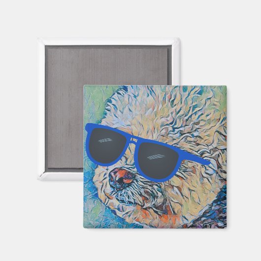 Cool "Chon the Bichon Magnet (Vorderseite/Rückseite)