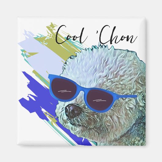 Cool "Chon the Bichon Magnet (Vorne)