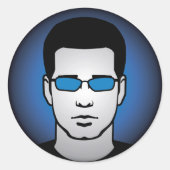 Cool Chris Head Sticker (Vorderseite)