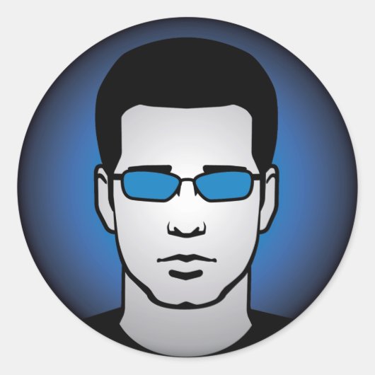 Cool Chris Head Sticker (Vorderseite)