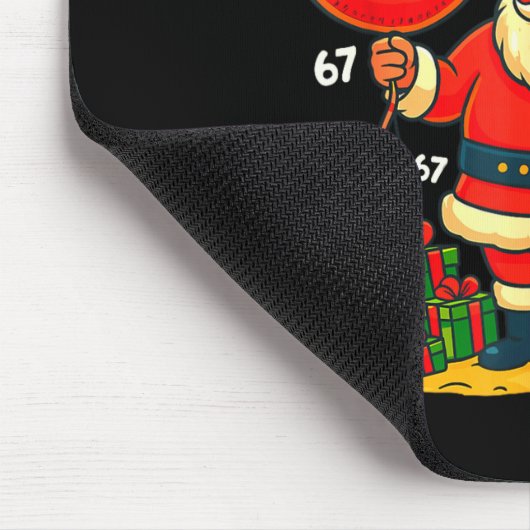 Cool Christmas Six Seven Santa Claus 6 7 Funny Gen Mousepad (Ecke)