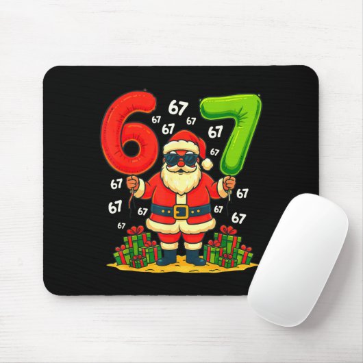 Cool Christmas Six Seven Santa Claus 6 7 Funny Gen Mousepad (Mit Mouse)