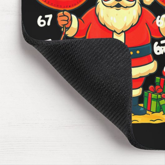 Cool Christmas Six Seven Santa Claus 6 7 Funny Gen Mousepad (Ecke)