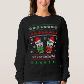 Cool Christmas Winter Holiday  Bubble Boba Tea Ugl Sweatshirt (Vorderseite)
