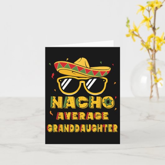 Cool Cinco De Mayo Nacho Durchschnittliche Großtoc Karte (Gelbe Blume)