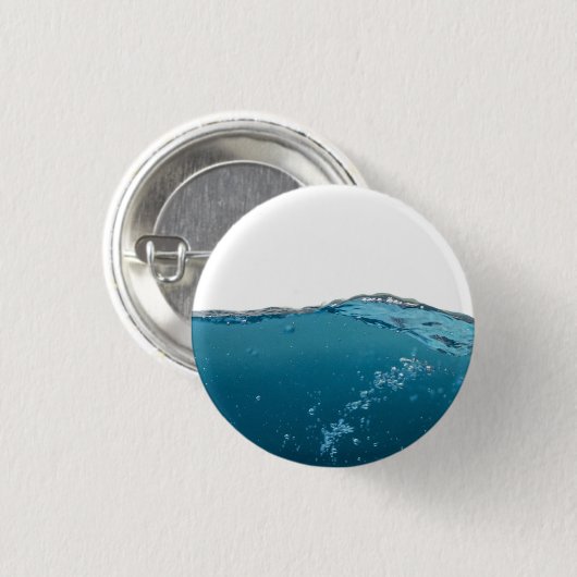 Cool Clear Blue Wave Button (Vorne & Hinten)
