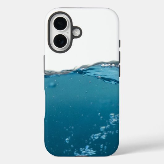 Cool Clear Blue Wave Case-Mate iPhone Hülle (Rückseite)