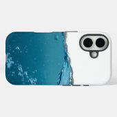 Cool Clear Blue Wave Case-Mate iPhone Hülle (Rückseite (Horizontal))
