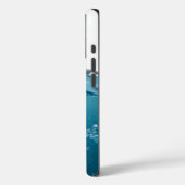 Cool Clear Blue Wave Case-Mate iPhone Hülle (Rückseite / Links)