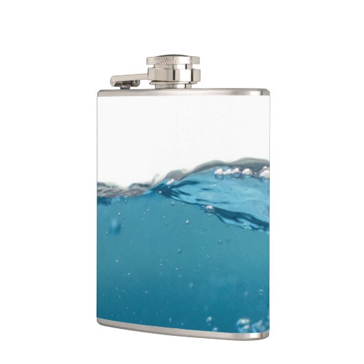 Cool Clear Blue Wave Flachmann (Links)