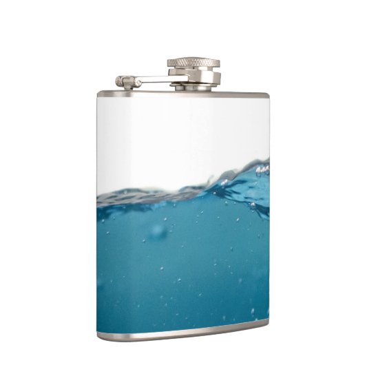 Cool Clear Blue Wave Flachmann (Rechts)