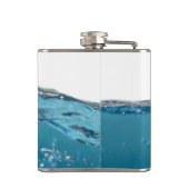 Cool Clear Blue Wave Flachmann (Rückseite)