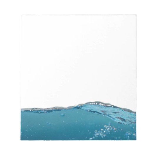 Cool Clear Blue Wave Notizblock (Vorderseite)