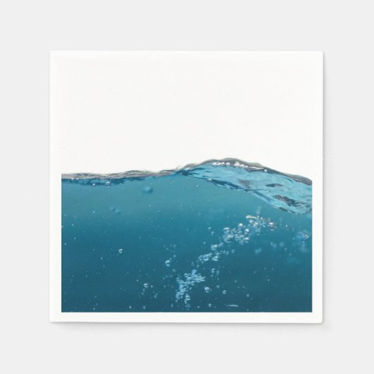 Cool Clear Blue Wave Serviette (Vorderseite)