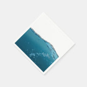 Cool Clear Blue Wave Serviette (Ecke)