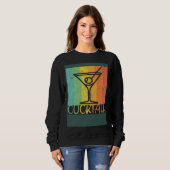 Cool Cocktail Glass Vintage Artwork Bartenders Sweatshirt (Vorne ganz)