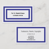 Cool Cold Blue Visitenkarte (Vorne/Hinten)