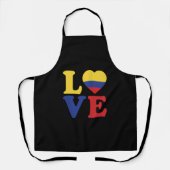 Cool Colombia Flag Love Schürze (Vorderseite)