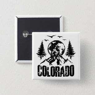 Cool Colorado Day Bigfoot Vintages Wandern Button