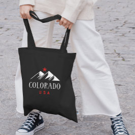 Cool Colorado USA Mountains mit Star Dark Color Tasche