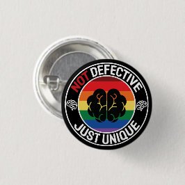 Cool Colorful Celebrate Neurodiversity Saying Button