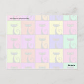 Cool Colorful Kitty Cat Pop Art Postkarte (Rückseite)