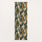 Cool Colorful Nature Pattern Rustic Forest Yogamatte (Rückseite)