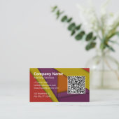 Cool Colorful Painter QR-Logo Visitenkarte (Stehend Vorderseite)
