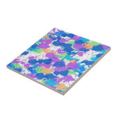 Cool Colors Abstract Splatter Paint Fliese (Seite)