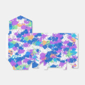 Cool Colors Abstract Splatter Paint Geschenkschachtel (Ungefaltet)